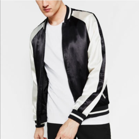 NWT Zara Kimono Koi Fish Embroidered Bomber Jacket - Picture 6 of 8